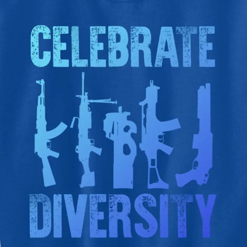 2Nd Adt 2A Pro Guns Celebrate Diversity Cool Gift Kids Sweatshirt