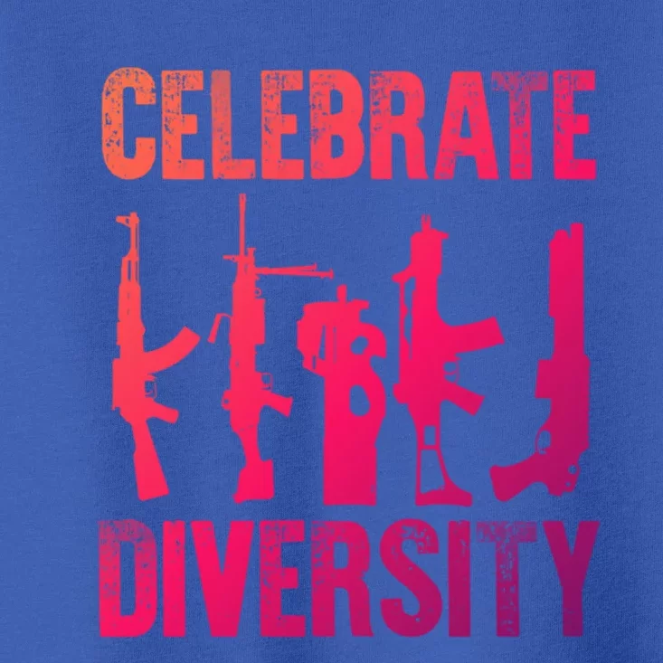 2Nd Adt 2A Pro Guns Celebrate Diversity Cool Gift Toddler T-Shirt