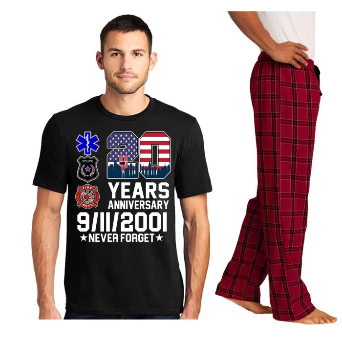 20th Anniversary 9/11/2001 Never Forget 911 Pajama Set