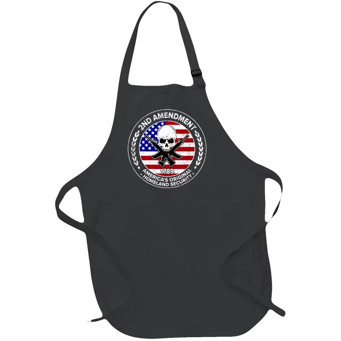 2nd Amendment America's Original Homeland Security 1789 Full-Length Apron With Pocket