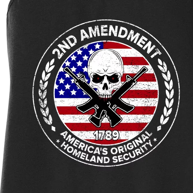 2nd Amendment America's Original Homeland Security 1789 Women's Racerback Tank