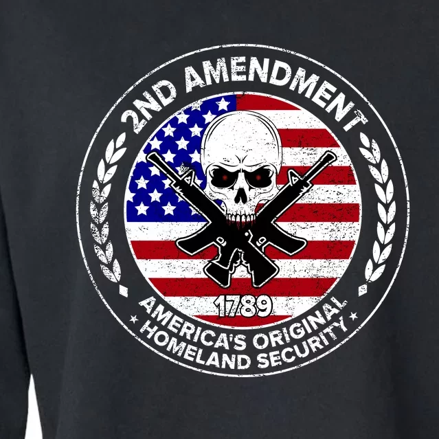 2nd Amendment America's Original Homeland Security 1789 Cropped Pullover Crew