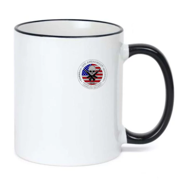 2nd Amendment America's Original Homeland Security 1789 Front And Back Front & Back Black Color Changing Mug