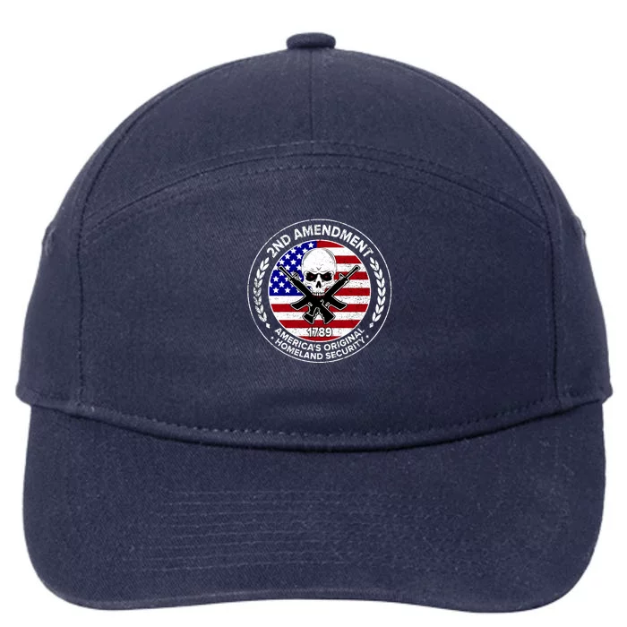 2nd Amendment America's Original Homeland Security 1789 Front And Back Front & Back 7-Panel Snapback Hat