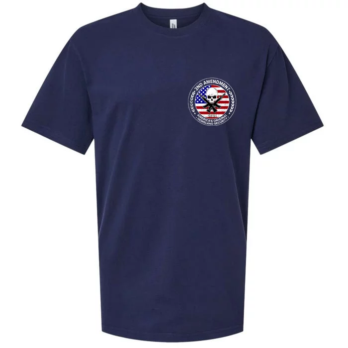 2nd Amendment America's Original Homeland Security 1789 Front And Back Front & Back Sueded Cloud Jersey T-Shirt