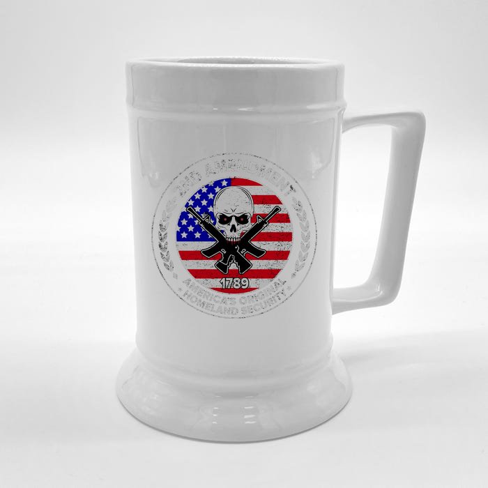 2nd Amendment America's Original Homeland Security 1789 Front And Back Front & Back Beer Stein