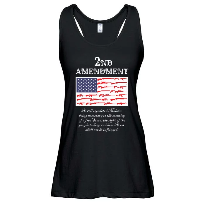 2nd Amendment American Flag Gun Right To Bear Arms Ladies Essential Flowy Tank