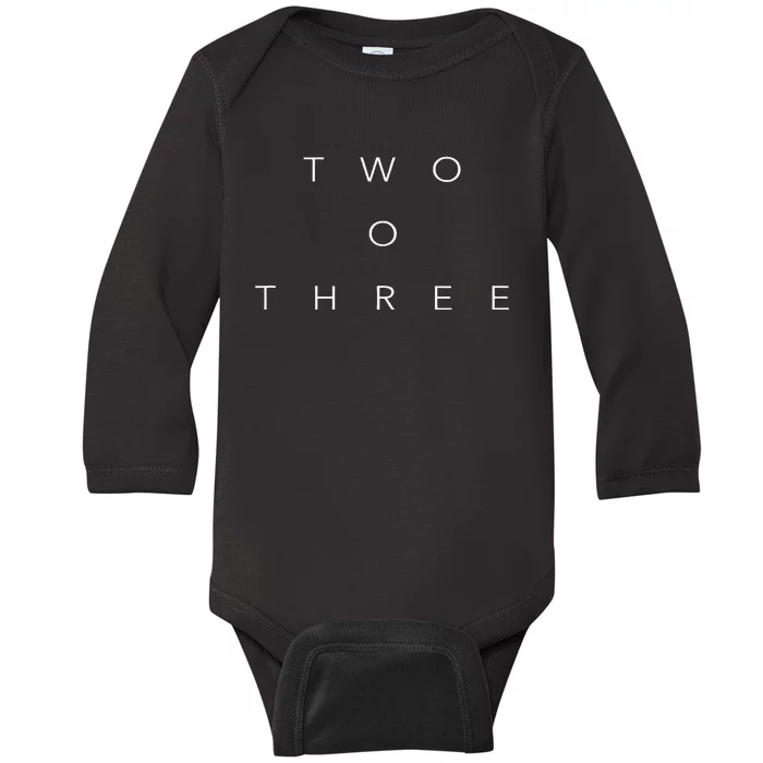 203 Area Code Connecticut Bridgeport Baby Long Sleeve Bodysuit