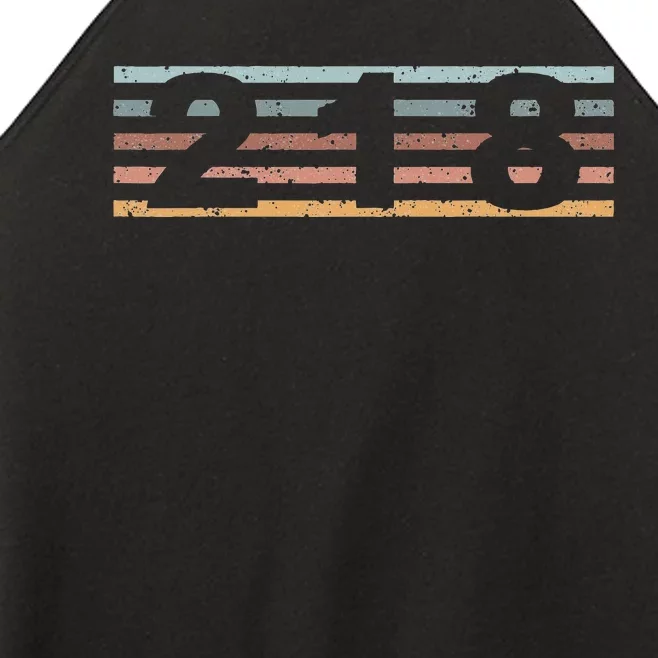 218 Area Code Retro Minnesota Duluth Women’s Perfect Tri Rocker Tank