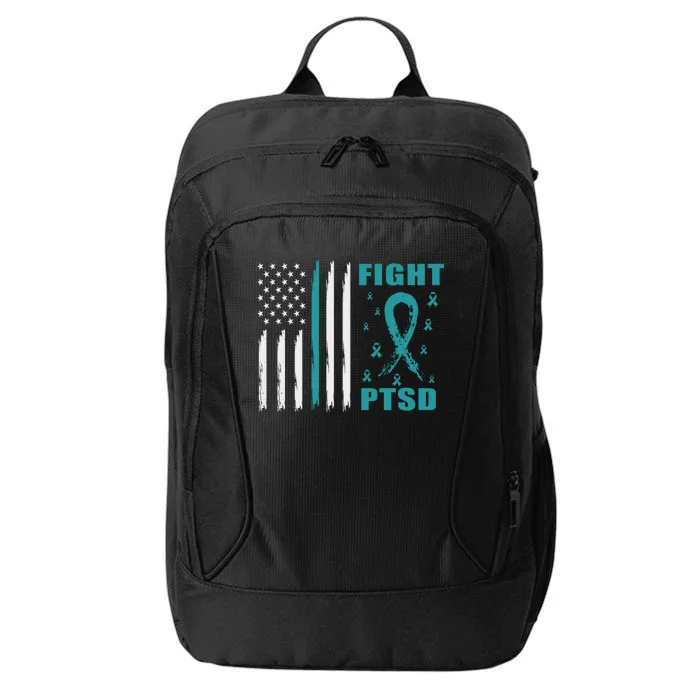 22 A Day Soldier Veteran PTSD Awareness American Flag City Backpack