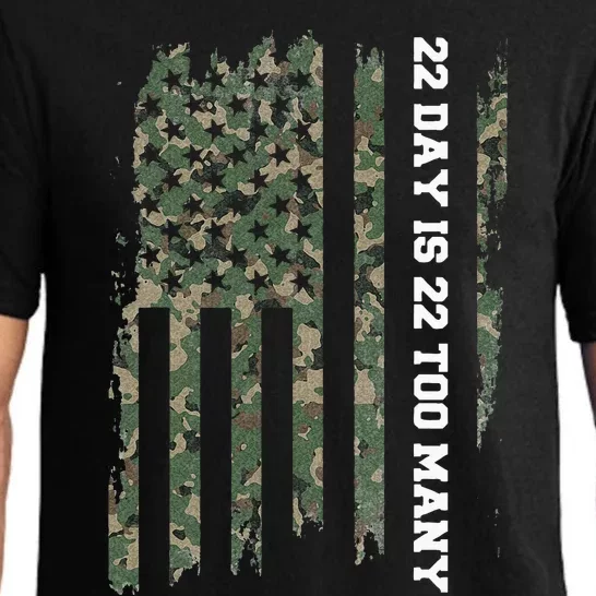 22 A Day Veteran Lives Matter Army Suicide Awareness Pajama Set