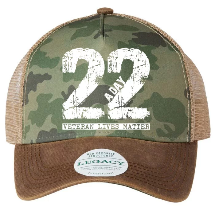 22 A Day Veteran 22 A Day Veteran Suicide Legacy Tie Dye Trucker Hat