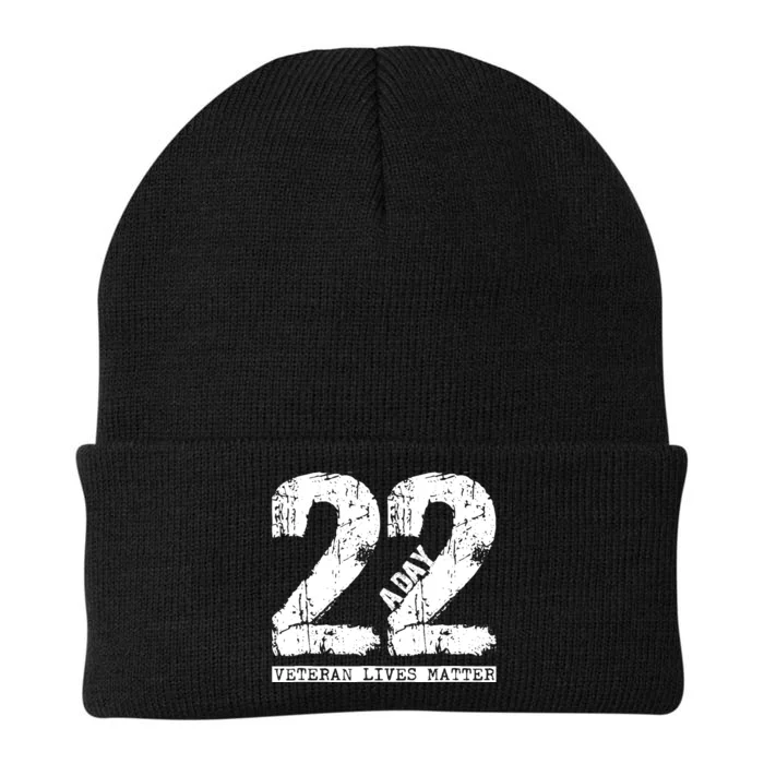 22 A Day Veteran 22 A Day Veteran Suicide Knit Cap Winter Beanie