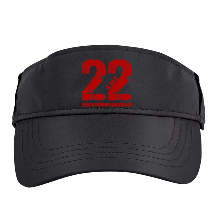 22 A Day Veteran 22 A Day Veteran Suicide Adult Drive Performance Visor