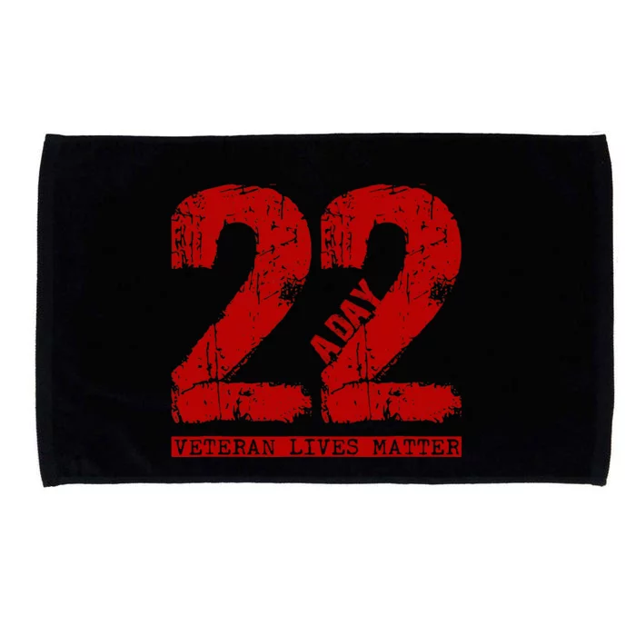 22 A Day Veteran 22 A Day Veteran Suicide Microfiber Hand Towel