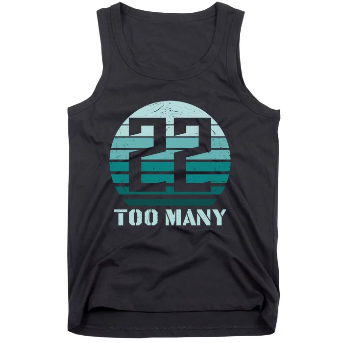 22 A Day Soldier Veteran PTSD Awareness Tank Top