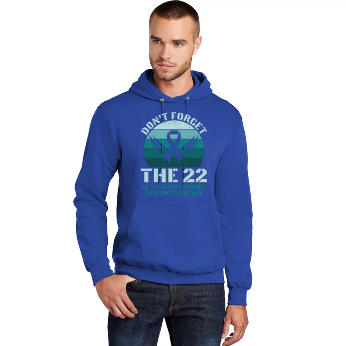 22 A Day Soldier Veteran PTSD Awareness Hoodie