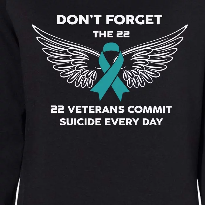 22 A Day Soldier Veteran PTSD Awareness Womens California Wash Sweatshirt