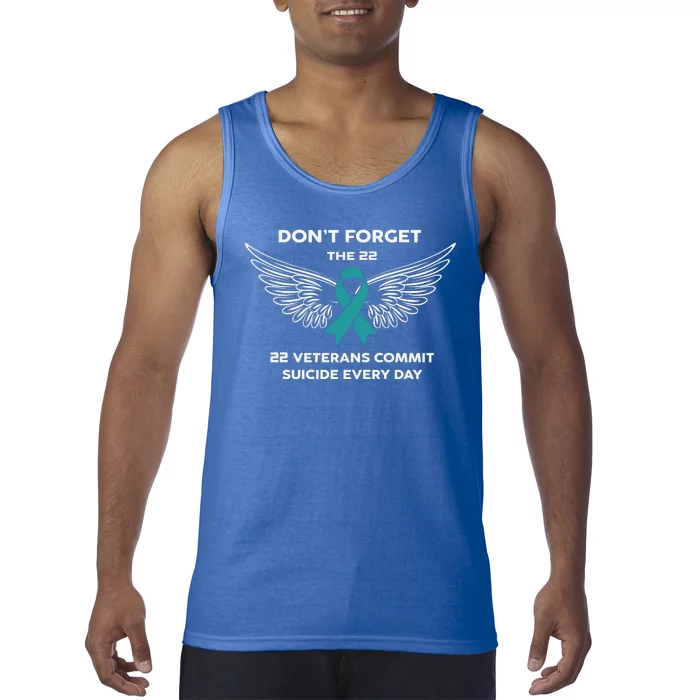 22 A Day Soldier Veteran PTSD Awareness Tank Top