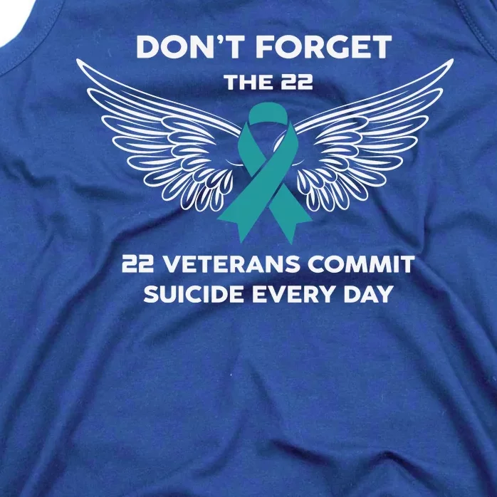 22 A Day Soldier Veteran PTSD Awareness Tank Top