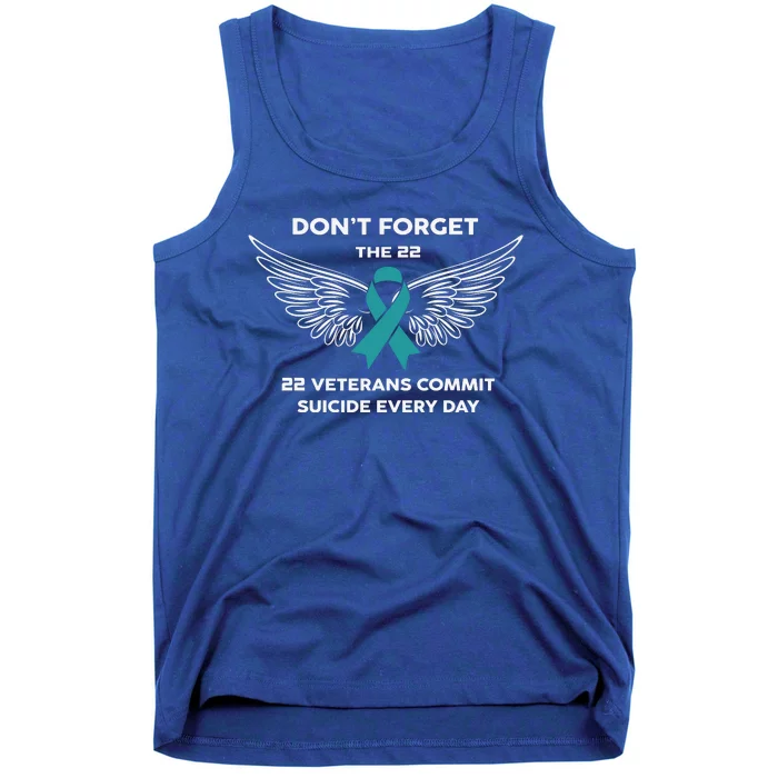 22 A Day Soldier Veteran PTSD Awareness Tank Top