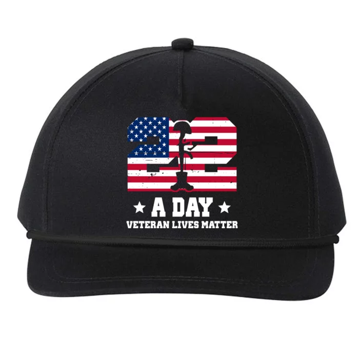 22 A Day Veteran Lives Matter Snapback Five-Panel Rope Hat