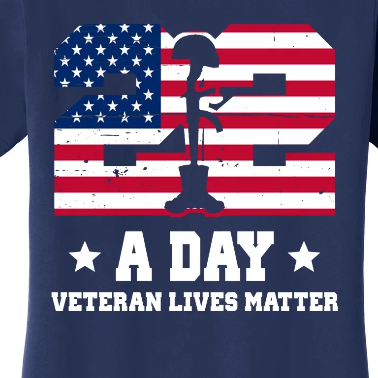 22 A Day Veteran Lives Matter Women's T-Shirt