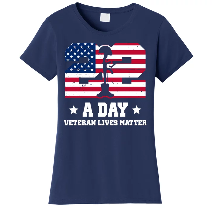 22 A Day Veteran Lives Matter Women's T-Shirt