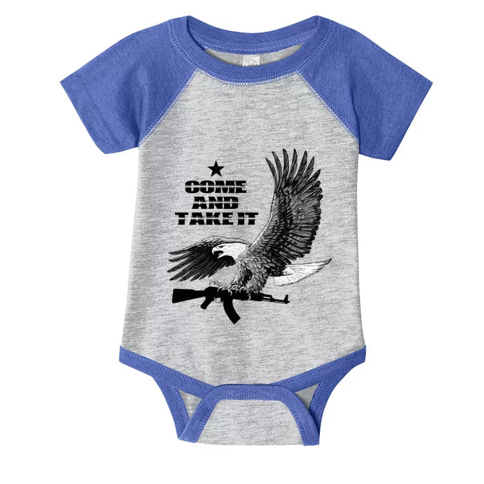 2nd Adt Eagle Come And Take It Gift Infant Baby Jersey Bodysuit