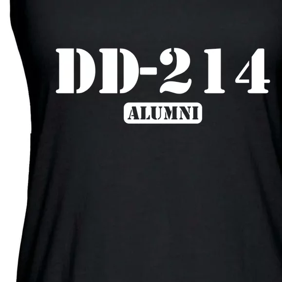 214 Alumni Funny Text Ladies Essential Flowy Tank