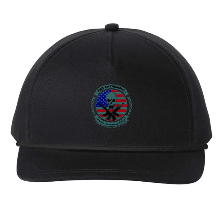 2nd Amendment Front And Back Design Front & Back Snapback Five-Panel Rope Hat