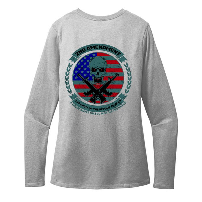 2nd Amendment Front And Back Design Front & Back Womens CVC Long Sleeve Shirt