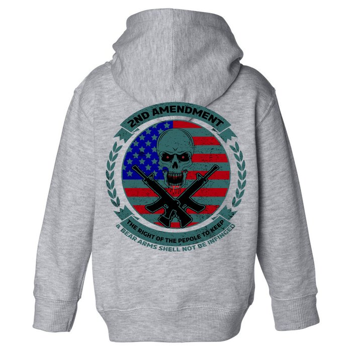 2nd Amendment Front And Back Design Front & Back Toddler Hoodie