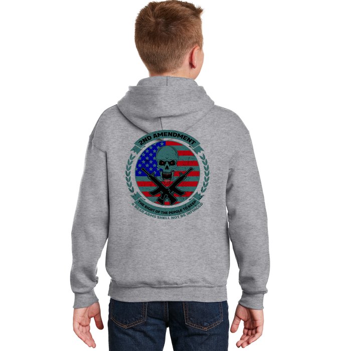 2nd Amendment Front And Back Design Front & Back Kids Hoodie