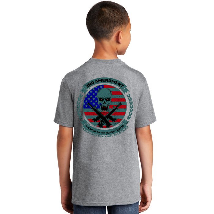 2nd Amendment Front And Back Design Front & Back Kids T-Shirt