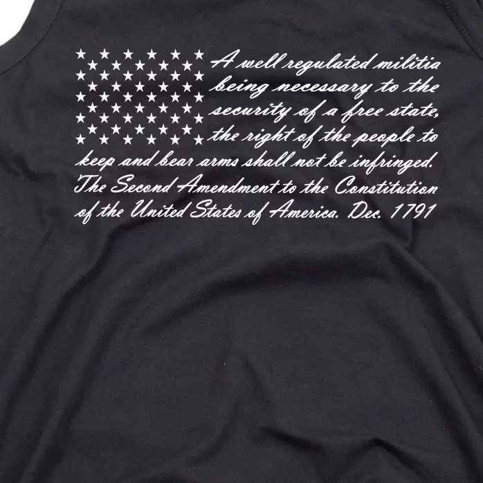 2nd Amendment Flag Second Amendment Tank Top