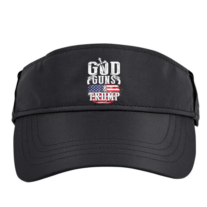 2nd Amendment God Guns And Trump Adult Drive Performance Visor