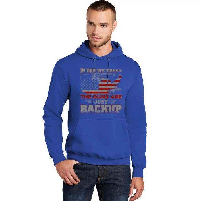 2nd Adt In God We Trust The Guns Are Backup Gift Tall Hoodie