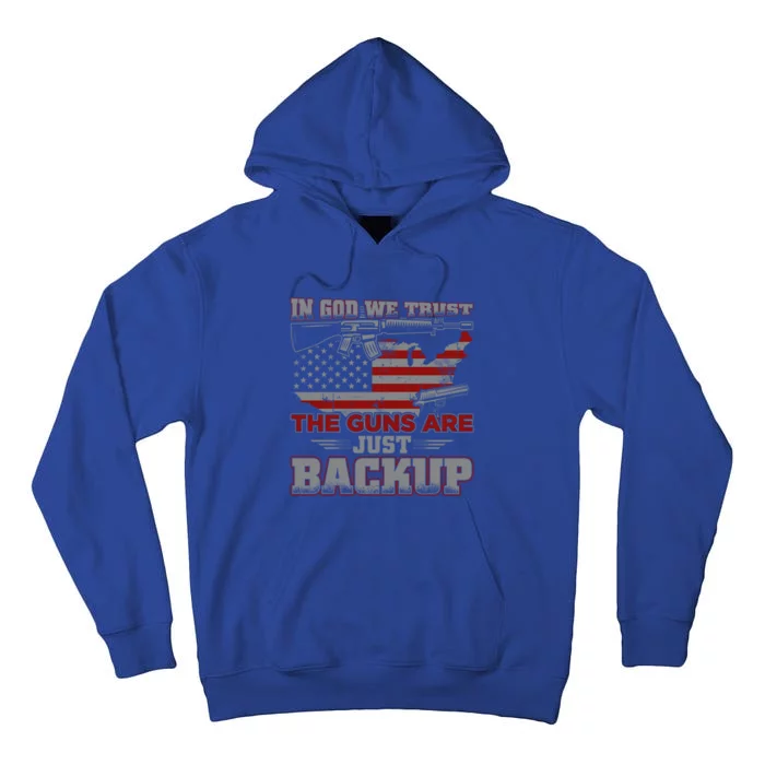 2nd Adt In God We Trust The Guns Are Backup Gift Tall Hoodie