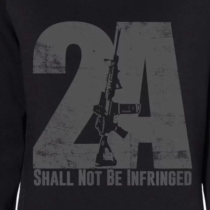 2nd Amendment Not Infringed AR15 Rifle Gun Owner Womens California Wash Sweatshirt