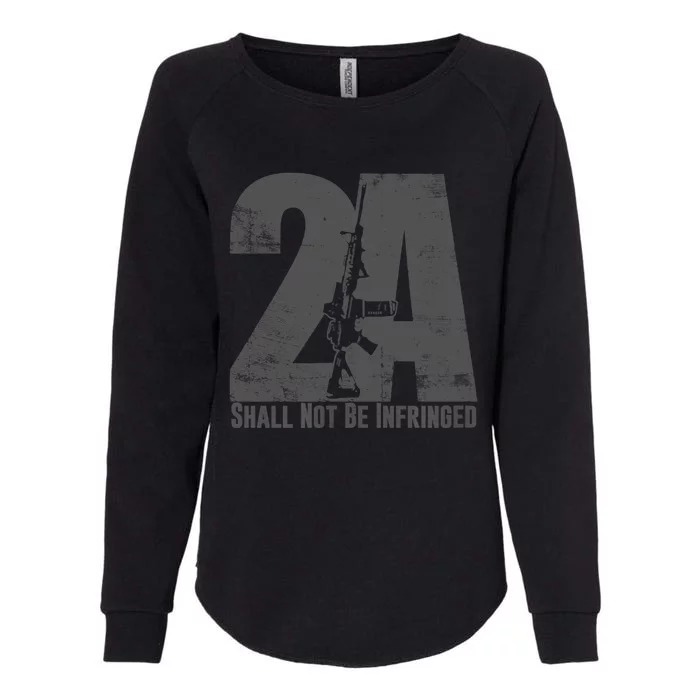 2nd Amendment Not Infringed AR15 Rifle Gun Owner Womens California Wash Sweatshirt