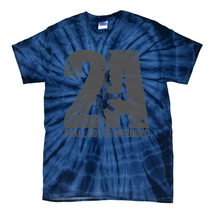 2nd Amendment Not Infringed AR15 Rifle Gun Owner Tie-Dye T-Shirt