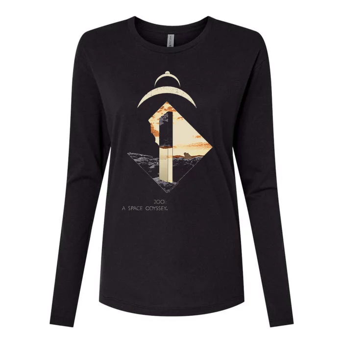 2001 A S.P.A.C.E O.D.Y.S.S.E.Y Monolith Womens Cotton Relaxed Long Sleeve T-Shirt