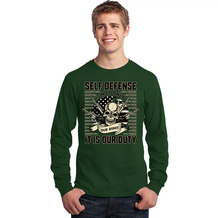 2nd Amendment Self Defense Long Sleeve Shirt