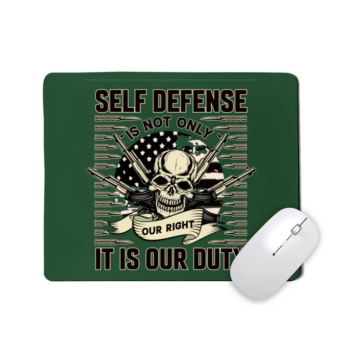 2nd Amendment Self Defense Mousepad