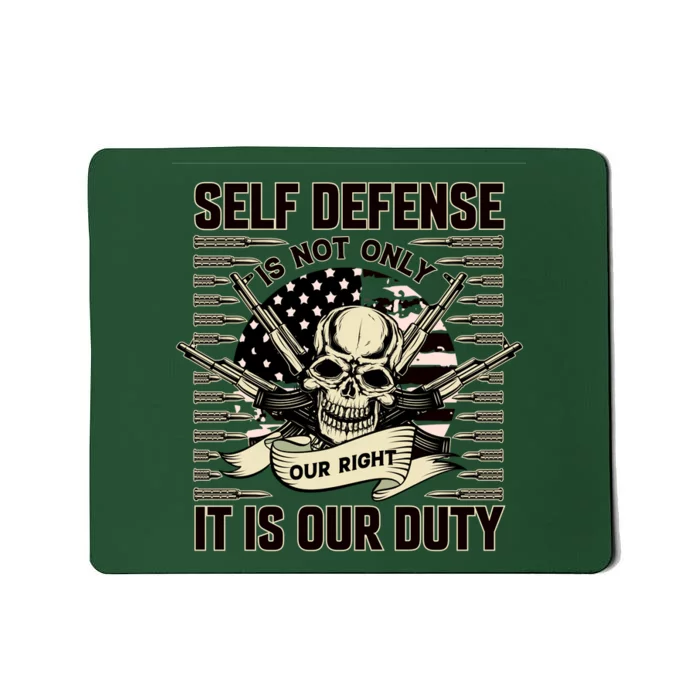 2nd Amendment Self Defense Mousepad