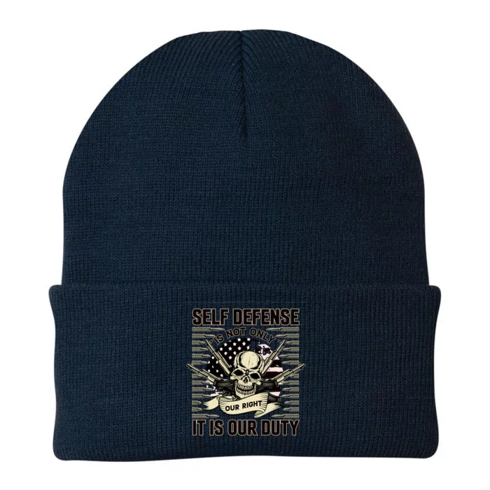 2nd Amendment Self Defense Knit Cap Winter Beanie