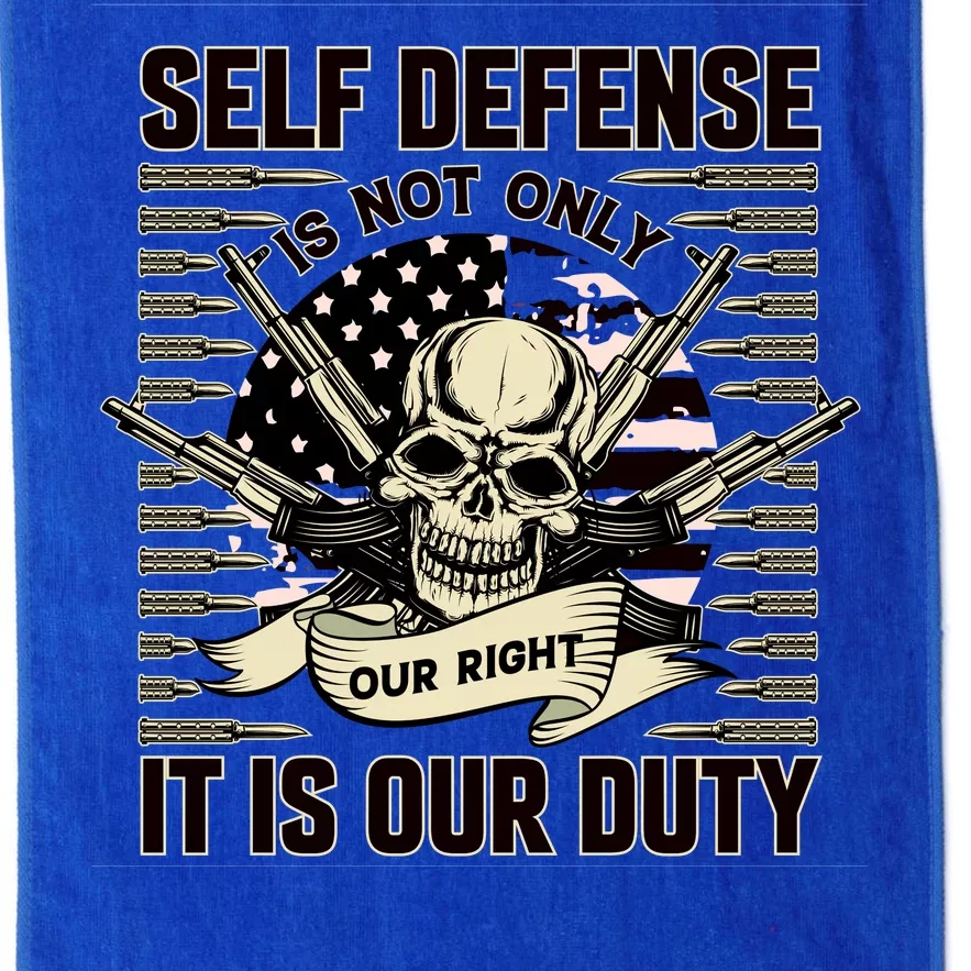 2nd Amendment Self Defense Platinum Collection Golf Towel