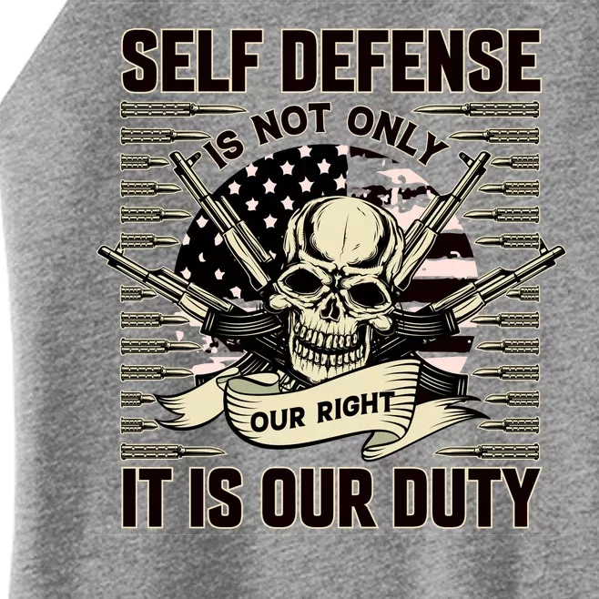 2nd Amendment Self Defense Women’s Perfect Tri Rocker Tank