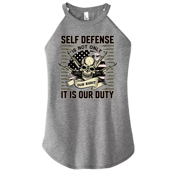 2nd Amendment Self Defense Women’s Perfect Tri Rocker Tank